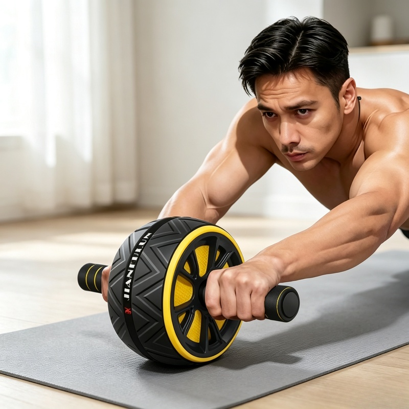 Home Gym Online - Antypoślizgowe koło do ćwiczeń mięśni brzucha,