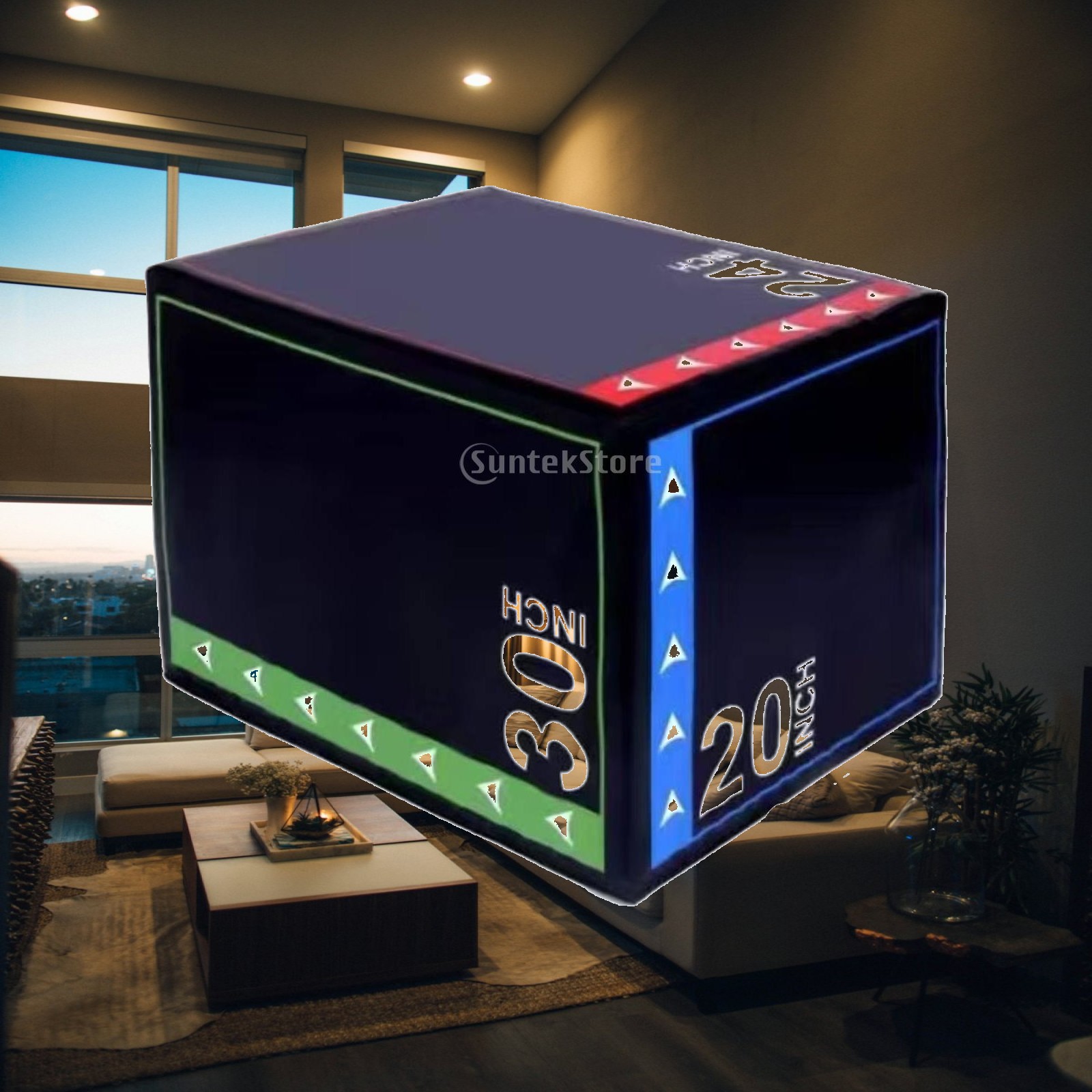 Home Gym Jump Box - Miękka piankowa skrzynka plyometriczna amortyzująca wstrząsy,