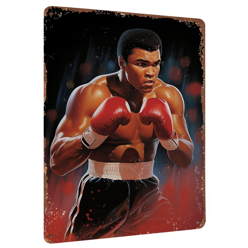 Home Gym Icon - Muhammad Ali Legenda Boksu Metalowa Dekoracja