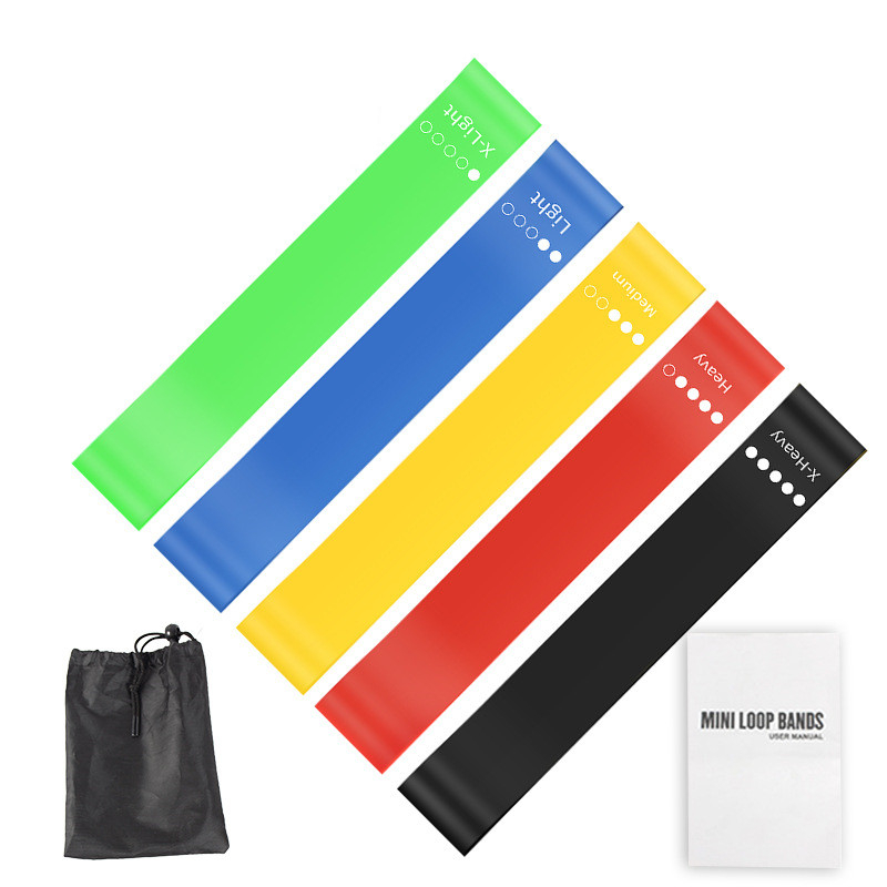 Home Gym Outfit - Zestaw 5 gum oporowych TPE z