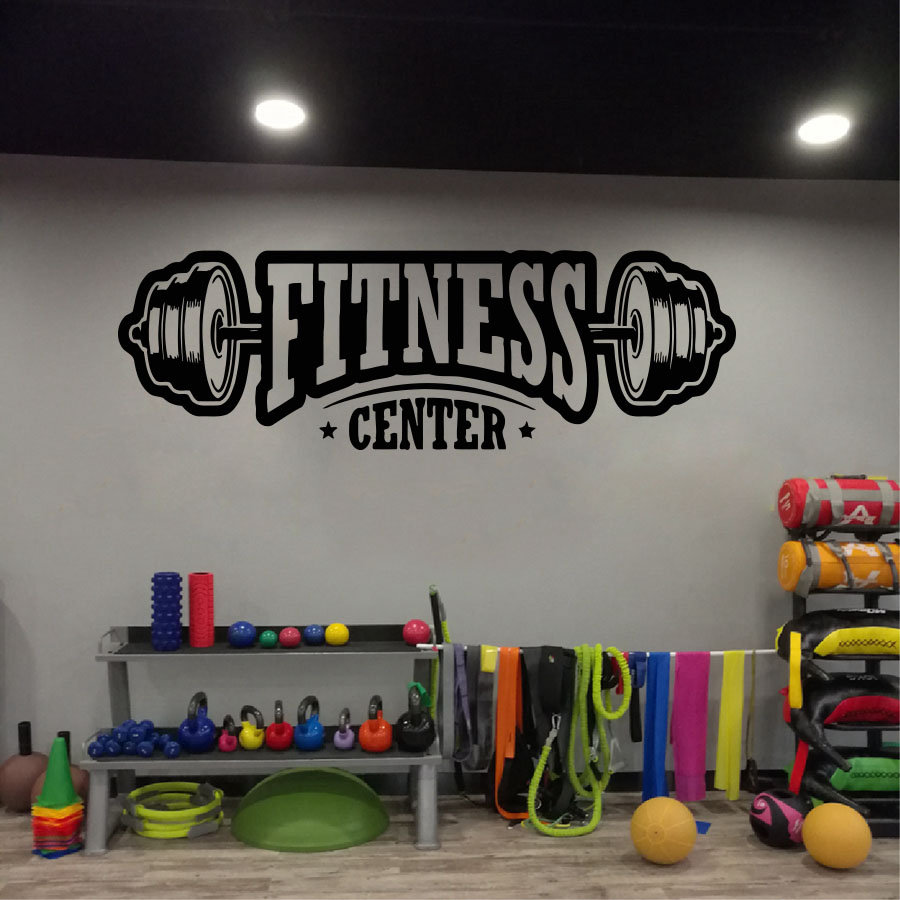 Home Gym Aesthetic - Gym winylowa naklejka ścienna klub fitness