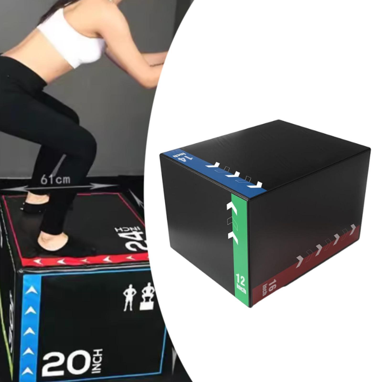 Home Gym Jump Box - Plyometryczny box do skoków, wytrzymały, uniwersalny