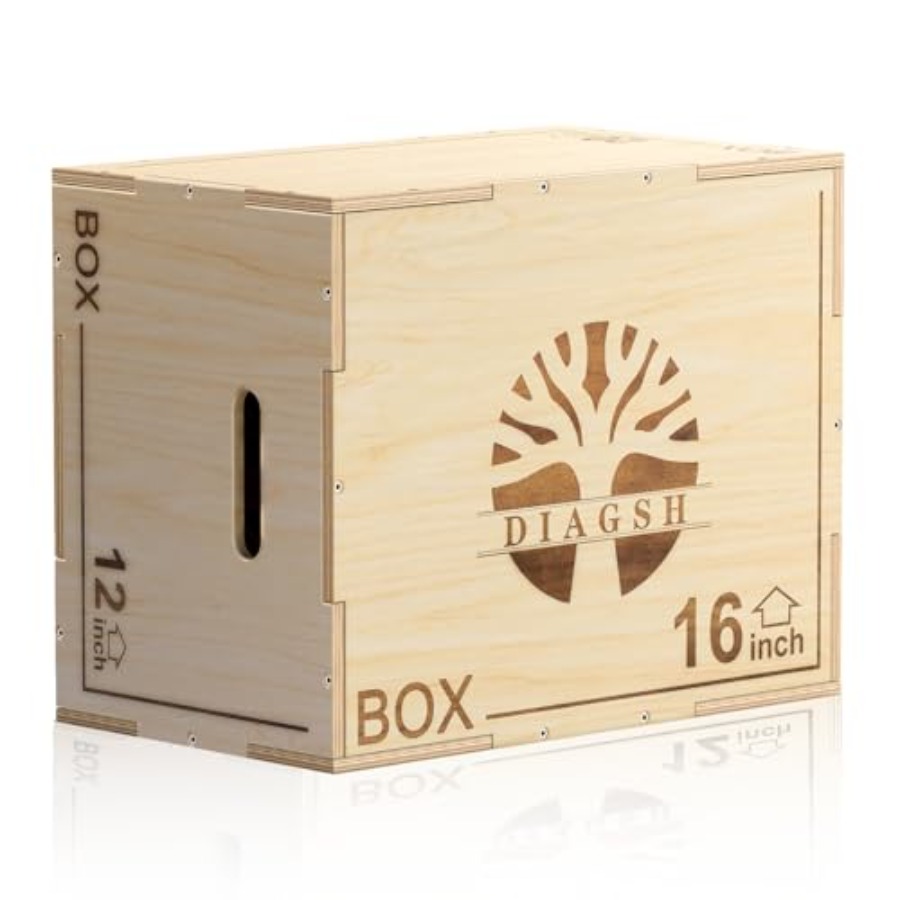 Home Gym Jump Box - Plyo Box - Drewniana platforma do
