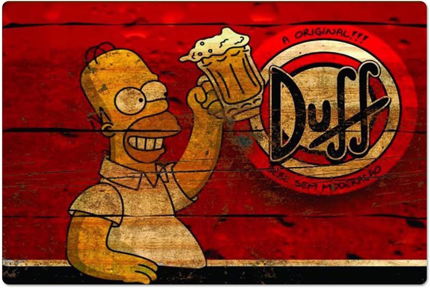 Retro Metalowy Plakat Homer Du – Home Gym Aesthetic recenzja i cena