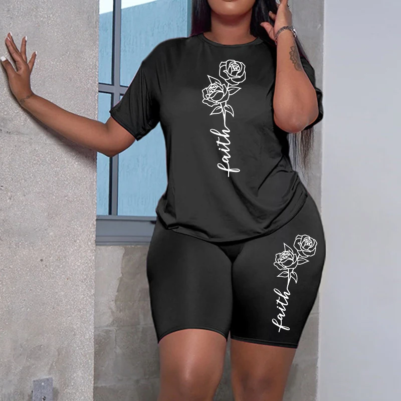 Damski dres z nadrukiem Faith  – Home Gym Outfit recenzja i cena